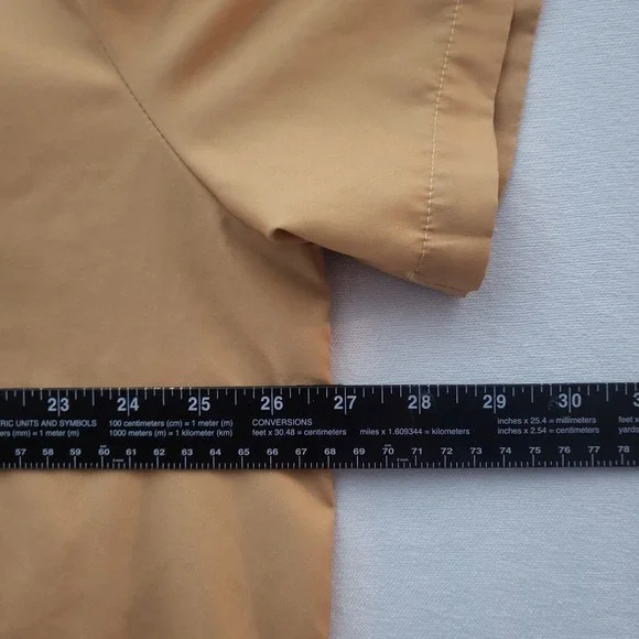 Hawalili Mens 2XL Tan Tattoo Print Hula Girl Short Sleeve Button Up Shirt - Picture 7 of 9